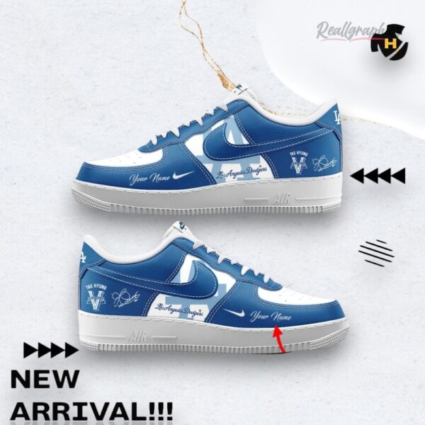 Los Angeles Dodgers Mlb X V Bts Music Custom Name Air Force Shoes