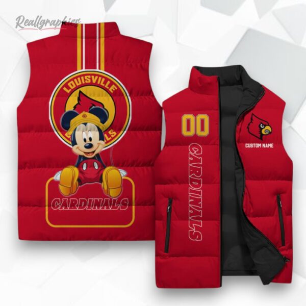 louisille cardinals ncaa sleeeless puffer jacket 1 vu3x9v