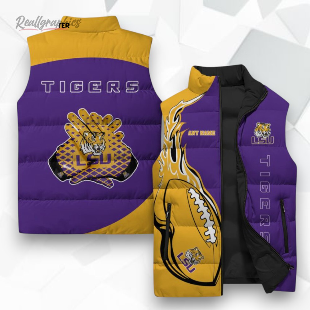 Lsu Tigers Ncaa Sleeveless Puffer Jacket Lsu Tigers Ncaa Sleeveless Puffer Jacket