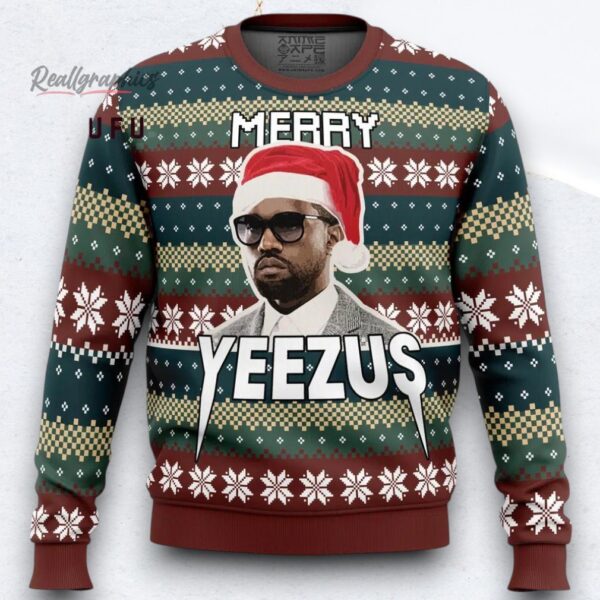 Merry Yeezus Kanye West Ugly Christmas Sweater
