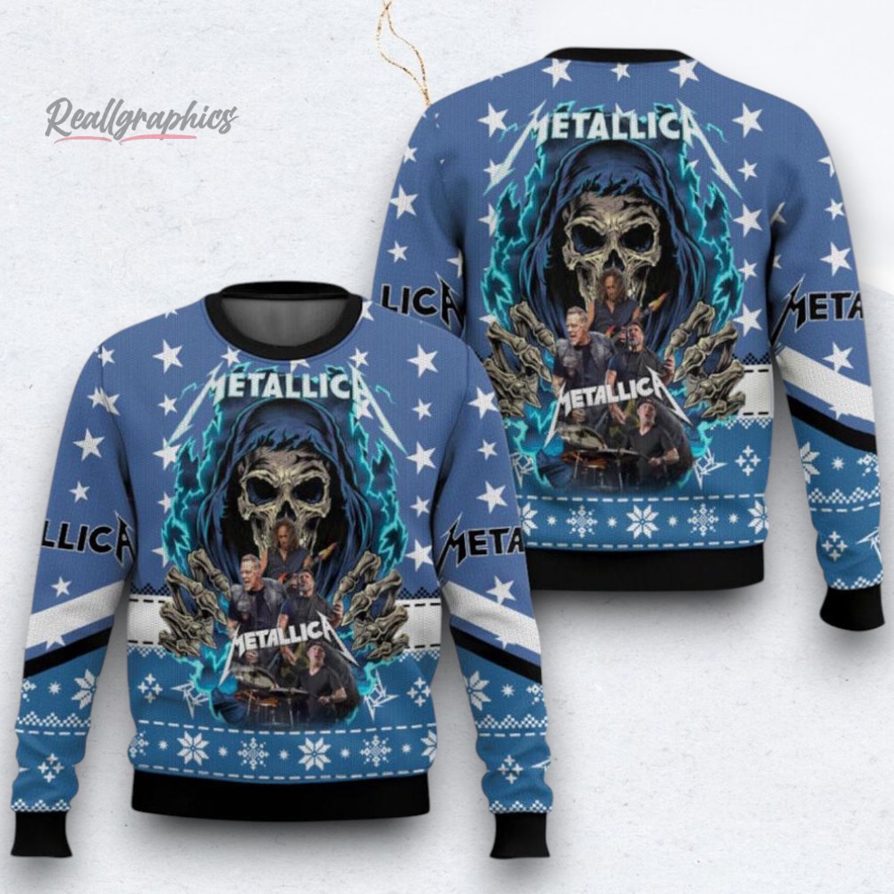 Metallica Trapped Under Ice Ugly Christmas Sweater Metallica Trapped Under Ice Ugly Christmas Sweater