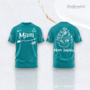 Miami Dolphins Nfl Football Team X Harry Potter Night Unisex 3D Over Printed Shirt