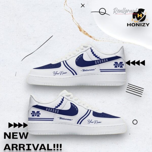 Michigan Wolverines American Football New Season Personalized Air Force 1 Shoes