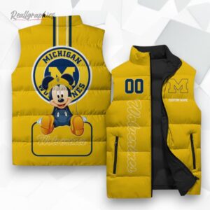 michigan wolerines ncaa sleeeless puffer jacket 1 ynntsa