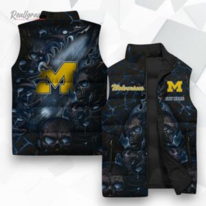 michigan wolerines sleeeless puffer jacket 1 b4n4br