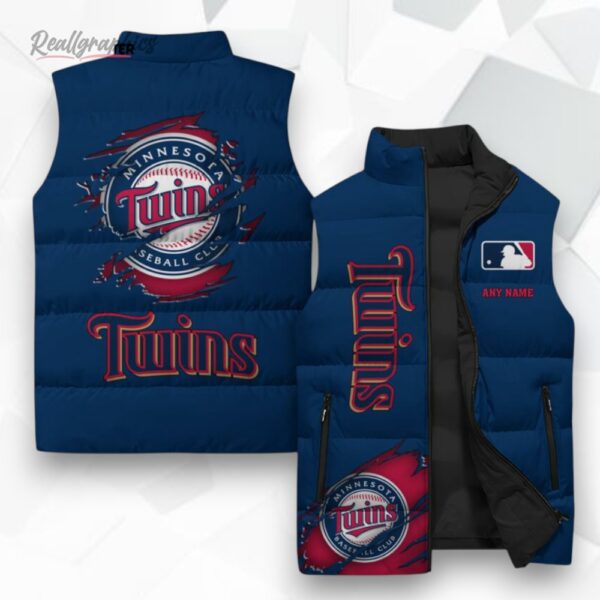 minnesota twins mlb sleeeless puffer jacket 1 ktfgrm