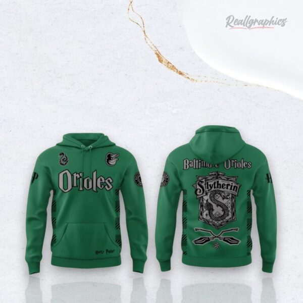 Mlb Baltimore Orioles Harry Potter Night Green 3D Over Printed Hoodie