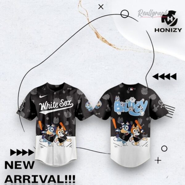 Mlb Chicago White Sox X Bluey Night Baseball Baseball Jersey Shirt Style