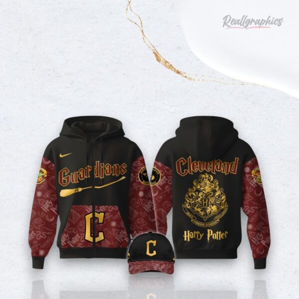 Mlb Cleveland Guardians Harry Potter Night 3D Over Printed Hoodie