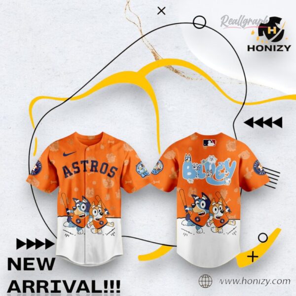 Mlb Houston Astros X Bluey Night Baseball Baseball Jersey Shirt Style