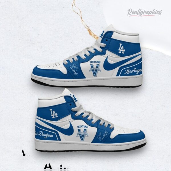 Mlb Los Angeles Dodgers X V Bts Music Unisex Trending Air Jordan 1 Shoes