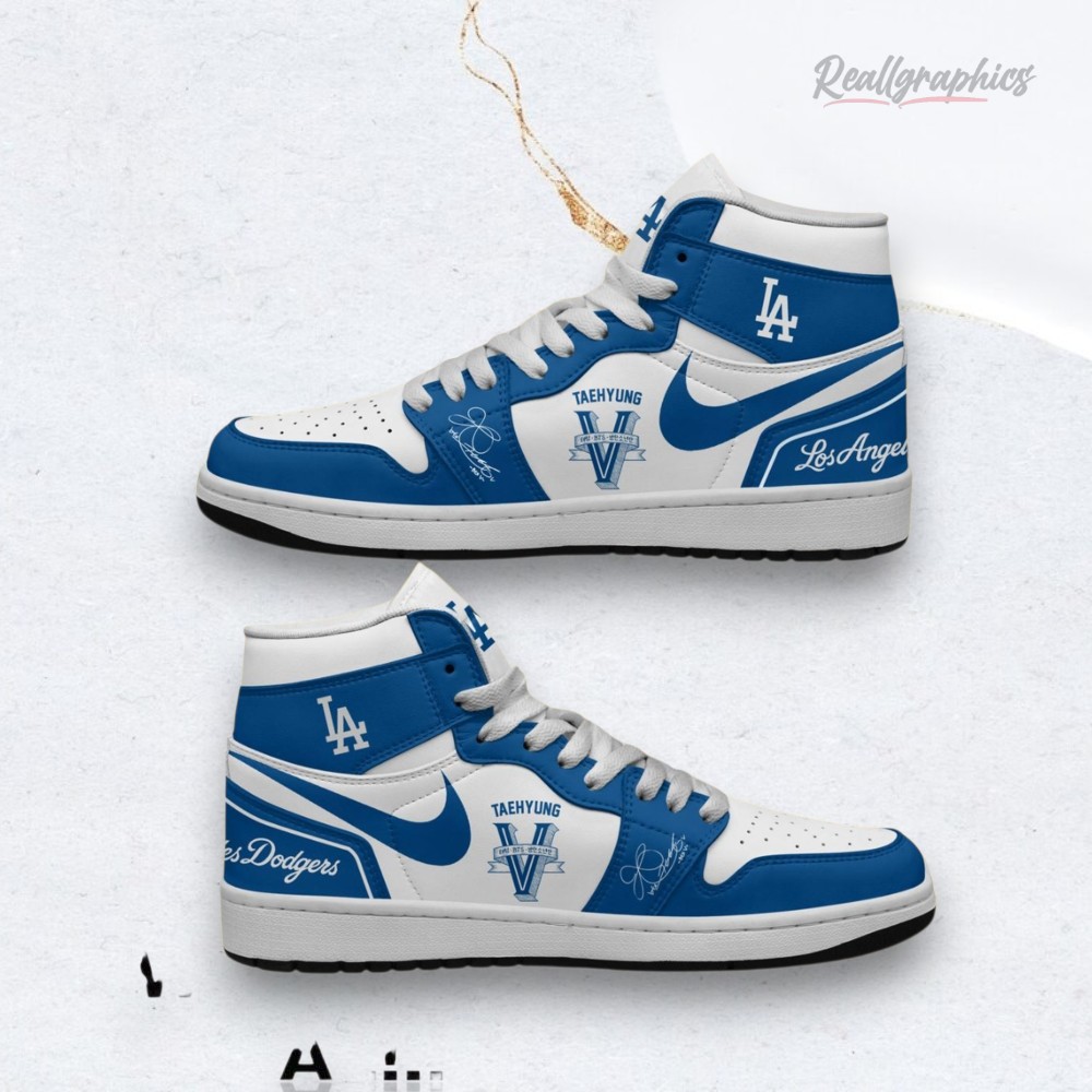 Mlb Los Angeles Dodgers X V Bts Music Unisex Trending Air Jordan 1 Shoes Mlb Los Angeles Dodgers X V Bts Music Unisex Trending Air Jordan 1 Shoes