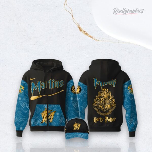 Mlb Miami Marlins Harry Potter Night 3D Over Printed Hoodie