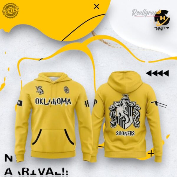 Mlb Oklahoma Sooners Harry Potter Night Yellow 3D Over Printed Hoodie