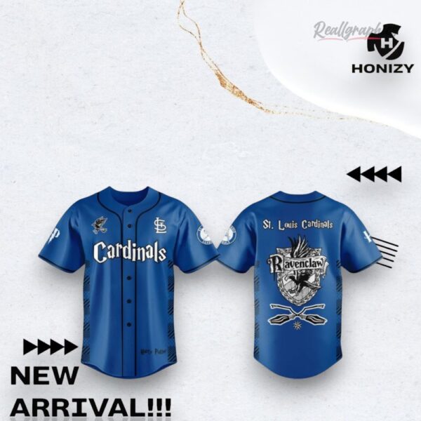 Mlb St. Louis Cardinals Harry Potter Night Blue 3D Baseball Baseball Jersey Shirt Style