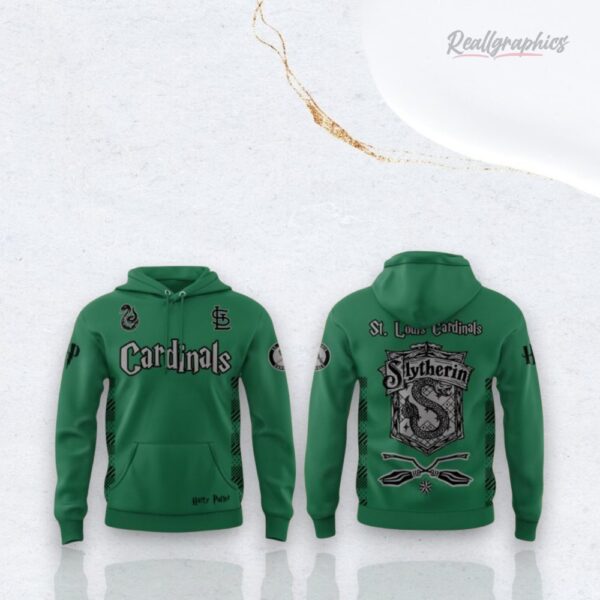 Mlb St. Louis Cardinals Harry Potter Night Green 3D Over Printed Hoodie