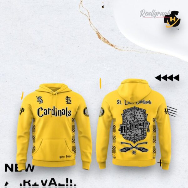 Mlb St. Louis Cardinals Harry Potter Night Yellow 3D Over Printed Hoodie