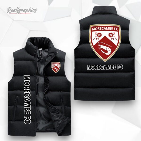 morecambe f.c sleeeless puffer jacket 1 njve11