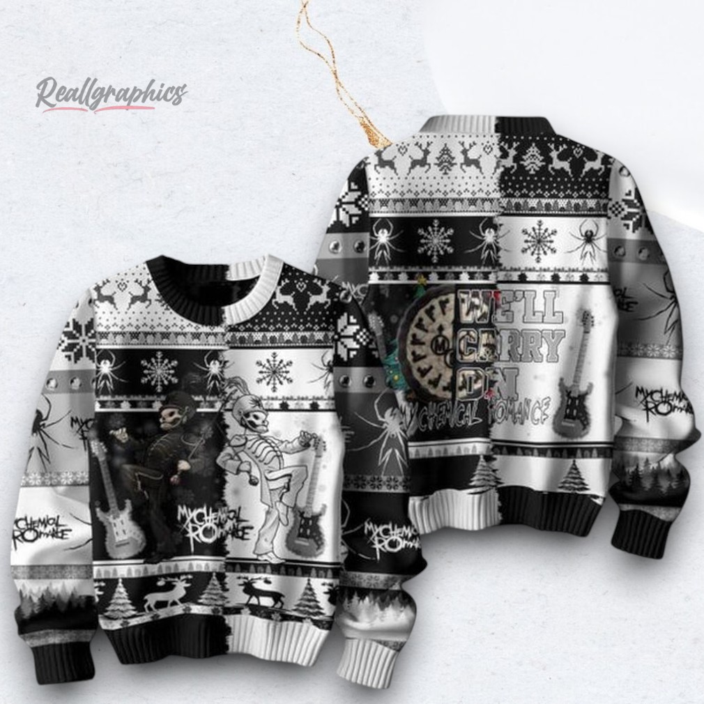 My Chemical Romance We’ll Carry On Christmas Ugly Sweater My Chemical Romance We’ll Carry On Christmas Ugly Sweater