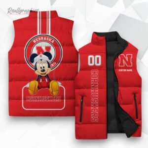 nebraska cornhuskers ncaa sleeeless puffer jacket 1 uqpxfa