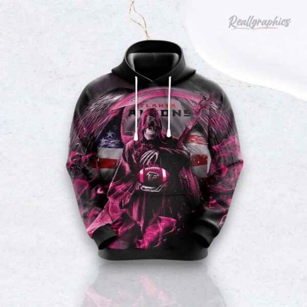 Nfl Atlanta Falcons Football The Death Holding Halloween 3D All Over Hoodie