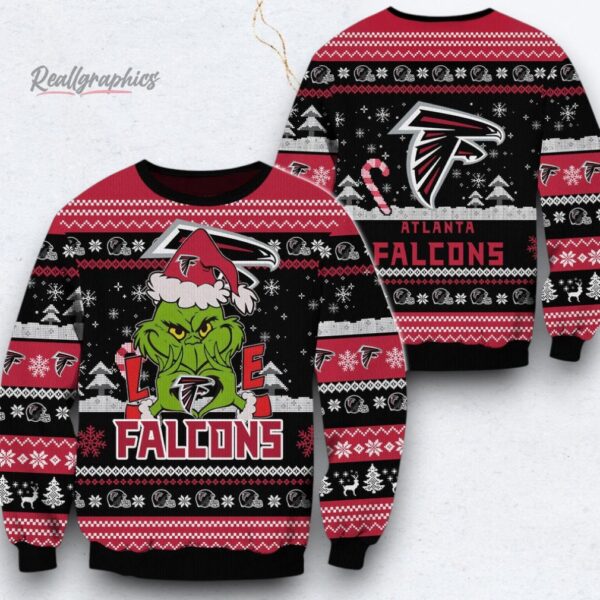 NFL Atlanta Falcons x Grinch Movies Ugly Christmas Sweater
