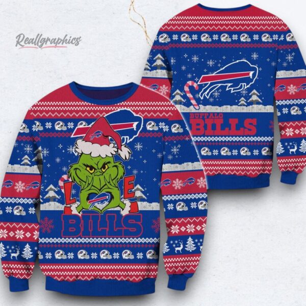 NFL Buffalo Bills x Grinch Movies Ugly Christmas Sweater