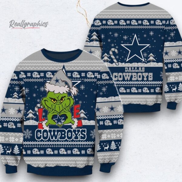NFL Dallas Cowboys x Grinch Movies Ugly Christmas Sweater