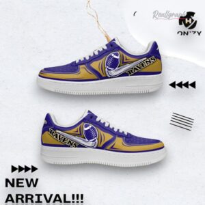 Nfl Football Baltimore Ravens New Season Sneakers For Fan Air Force Shoes