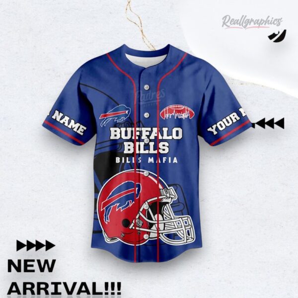 Nfl Football Buffalo Bills Fan Custom Name Baseball Baseball Jersey Shirt Style