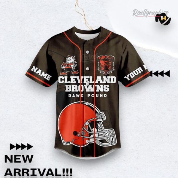 Nfl Football Cleveland Browns Fan Custom Name Baseball Baseball Jersey Shirt Style