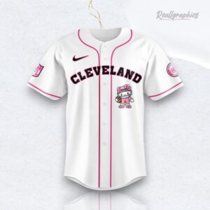 Nfl Football Cleveland Browns Hello Kitty White Baseball Baseball Jersey Shirt Style