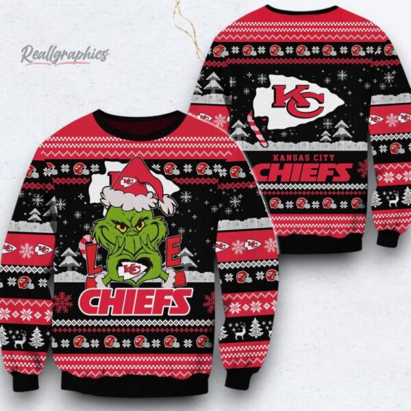 NFL Kansas City Chiefs x Grinch Movies Ugly Christmas Sweater