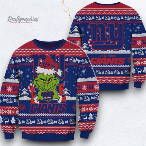 NFL New York Giants x Grinch Movies Ugly Christmas Sweater