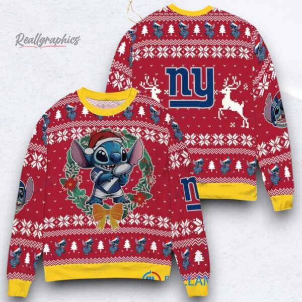NFL New York Giants x Stitch Ugly Christmas Sweater