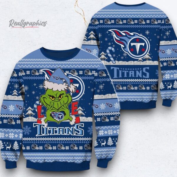 NFL Tennessee Titans x Grinch Movies Ugly Christmas Sweater