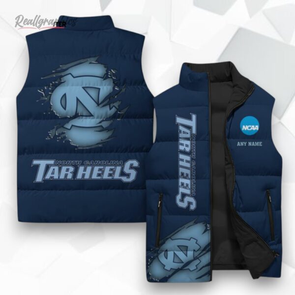 north carolina tar heels ncaa sleeeless puffer jacket 1 uxdvu3