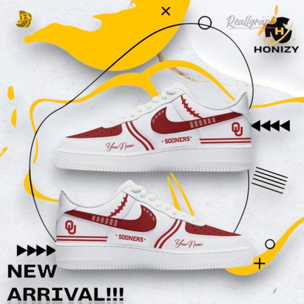 Oklahoma Sooners American Football New Season Personalized Air Force 1 Shoes