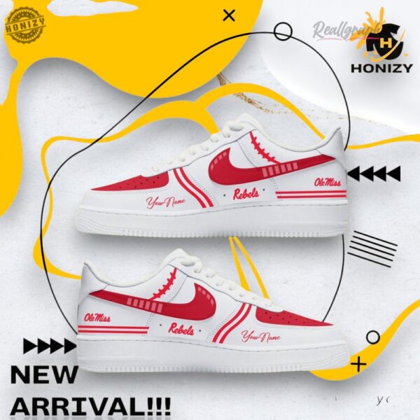 Ole Miss Rebels American Football New Season Personalized Air Force 1 Shoes