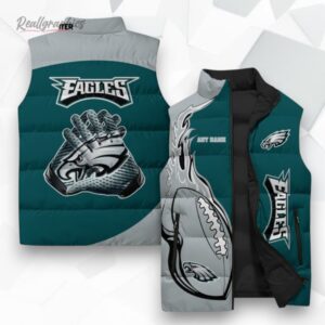 philadelphia eagles nfl sleeeless puffer jacket 1 k7mnbx