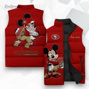 san francisco 49ers nfl sleeeless puffer jacket 1 djrj0p