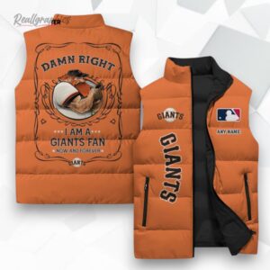 san francisco giants mlb sleeeless puffer jacket 1 cewst5