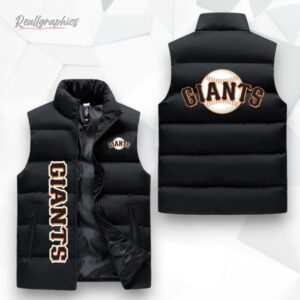 san francisco giants sleeeless puffer jacket 1 traci0