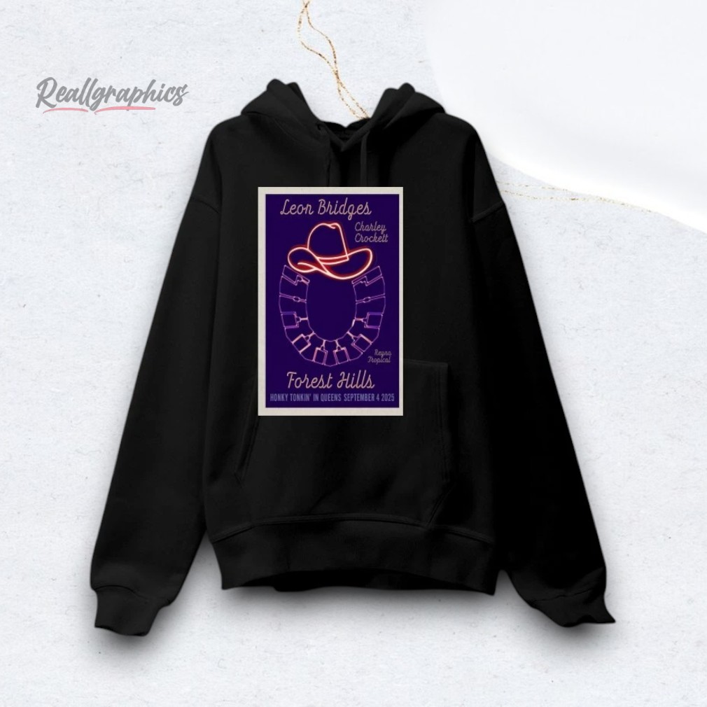 Sept 4 2025 Leon Bridges Poster Honky Tonkin In Queens Shirt Sept 4 2025 Leon Bridges Poster Honky Tonkin In Queens Shirt