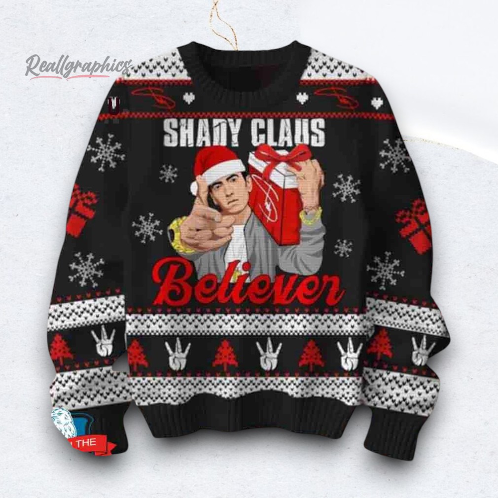 Shady Class Believer Eminem Chirstmas Gifts Ugly Sweater Shady Class Believer Eminem Chirstmas Gifts Ugly Sweater