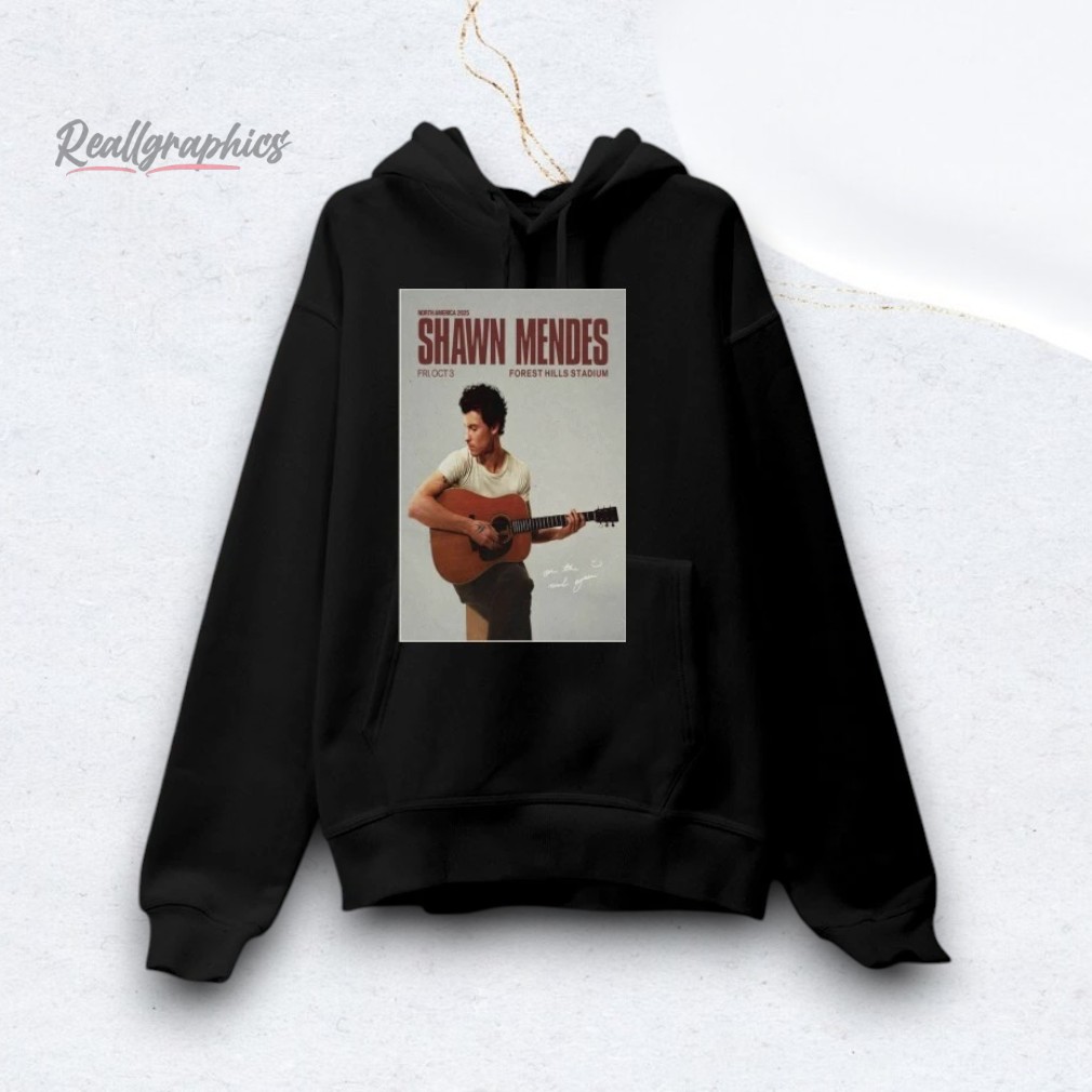 Shawn Mendes Forest Hills Stadium Tour 2025 Poster Shirt Shawn Mendes Forest Hills Stadium Tour 2025 Poster Shirt