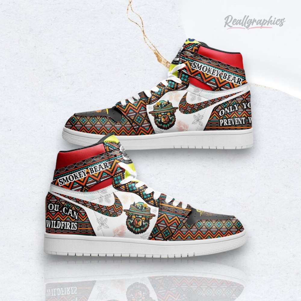 smokey-bear-only-you-can-preent-wildfire-camping-unisex-trending-air-jordan-1-shoes-3_ck5xmb Smokey Bear Only You Can Prevent Wildfire Camping Unisex Trending Air Jordan 1 Shoes
