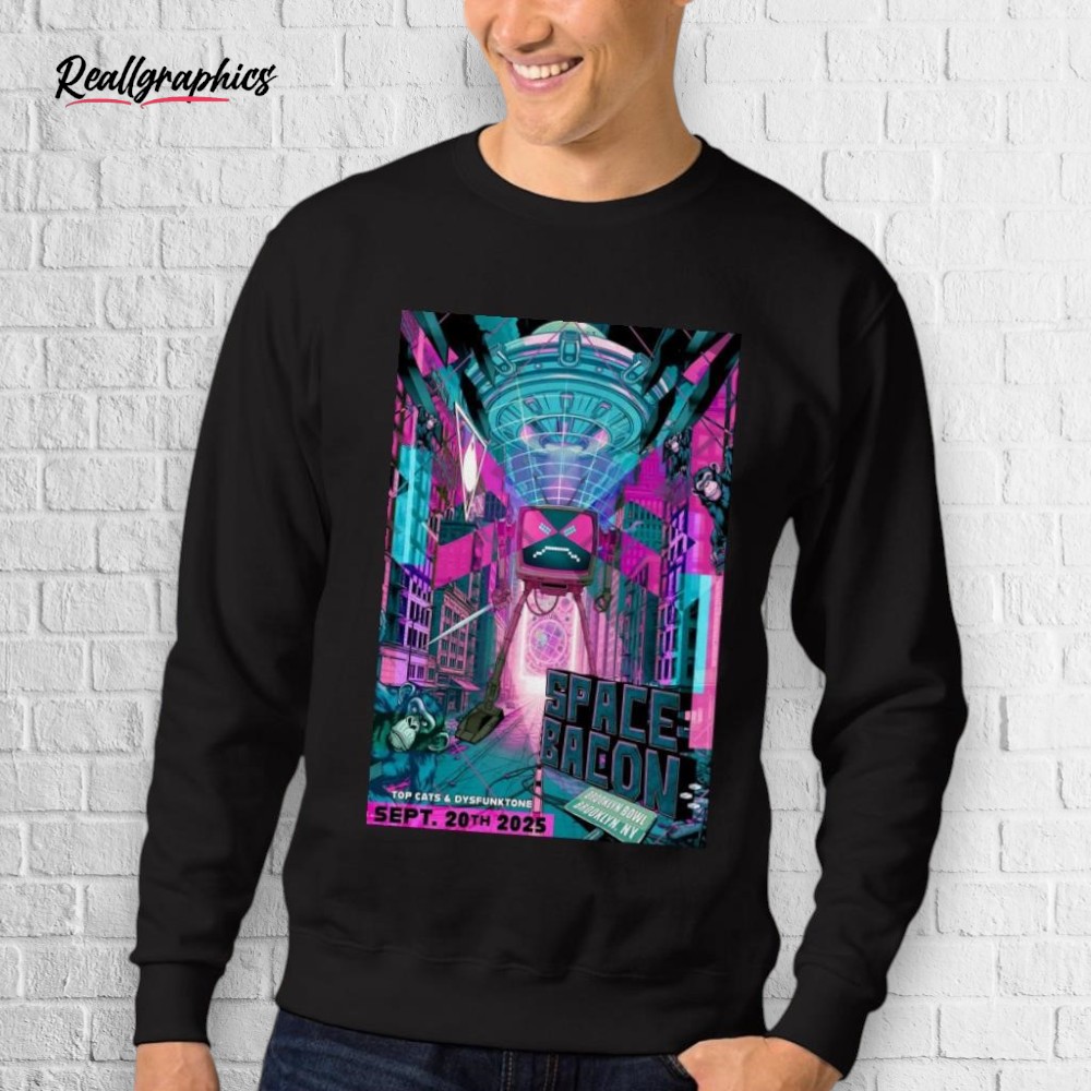 space-bacon-sept-20-2025-in-brooklyn-ny-shirt-3_qytmfc Space Bacon Sept 20 2025 In Brooklyn NY Shirt