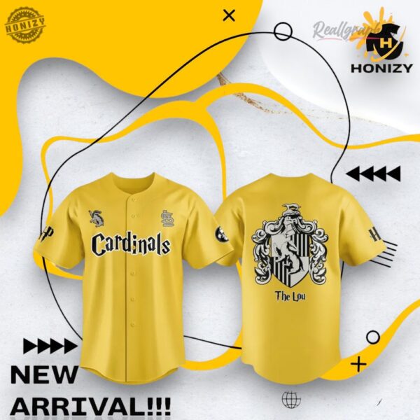 St. Louis Cardinals Harry Potter Night Yellow Unisex Vintage Baseball Baseball Jersey Shirt Style