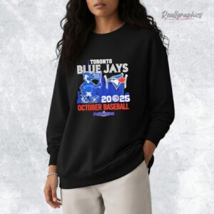 Toronto Blue Jays October Baseball 2025 City Skyline Shirt